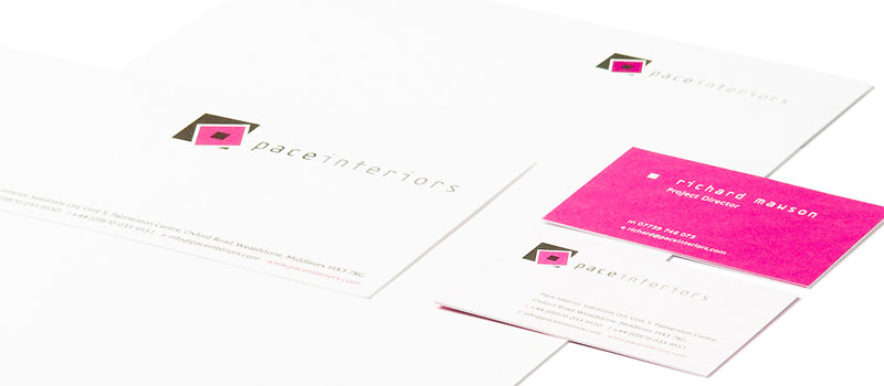 Commercial interior refurbishment company stationery