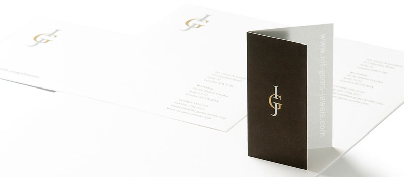 Jewellery supplier stationery design