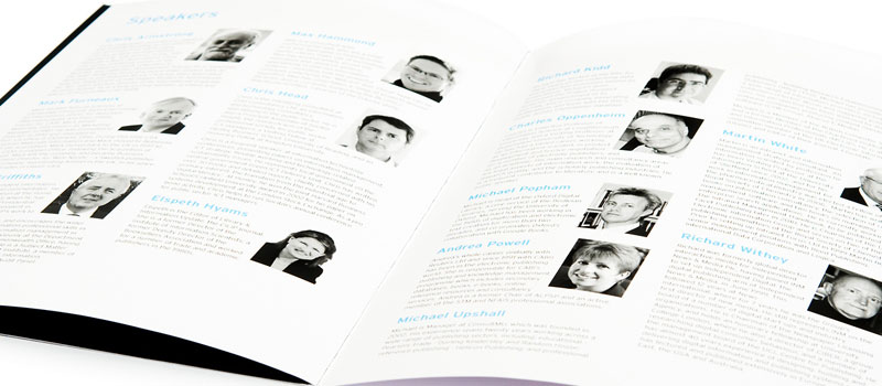 Brochure design for digital information conference